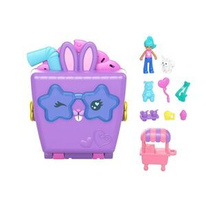 Polly Pocket Bunny Carnival Mini Playset 1 Doll & Food Theme Accessories NEW